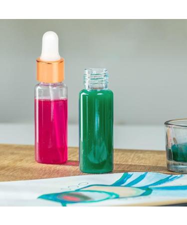 5Pcs Transparent Dropper Bottle 20ML Plastic Eye Dropper Bottles for Essential Oil Pipette Refillable - with Measured Pipette Funnel and Labels (White + Gold Cap) 20ml White + Gold Cap - Buy Online on SooperMarket.com