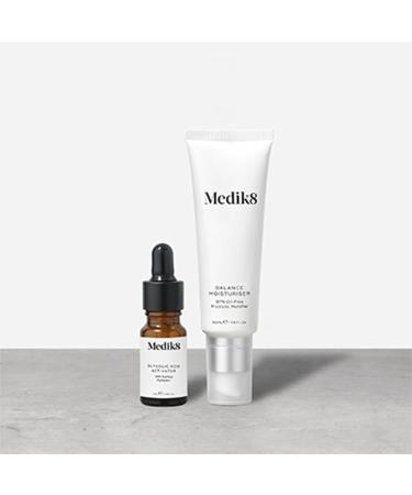 Medik8 Balance Moisturiser with Glycolic Acid Activator 97% Oil-Free Probiotic Mattifier with AHA Surface Perfector 50ml + 10ml - Buy Online on SooperMarket.com