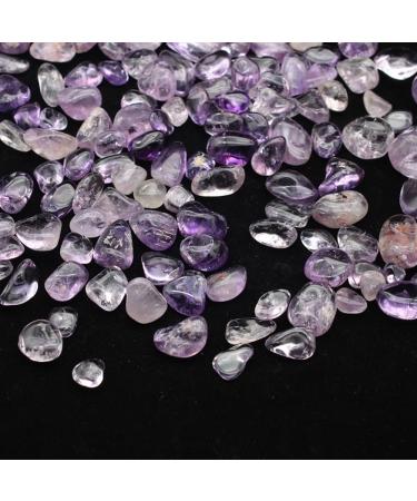 Natural Crystals and Stones 100g Stone Natural Amethyst Gravel Rock Crystal Quartz Polished Stone Specimen Degaussing Stone for Decoration Gift - Buy Online on SooperMarket.com