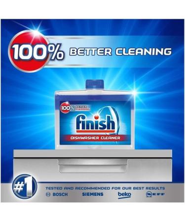 4 x Finish Dishwasher Cleaner Original Twin Pack Removes Grease And Limescale 250ml Bulk Buy (Total 8 x 250ml) - Buy Online on SooperMarket.com