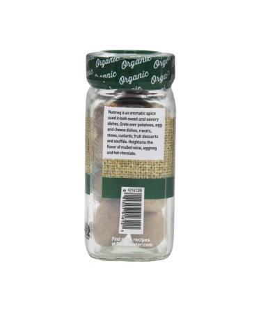 The Spice Hunter Organic Nutmeg Whole 1.8 oz. Jar - 1.8 Ounce (Pack of 1) - Buy Online on SooperMarket.com