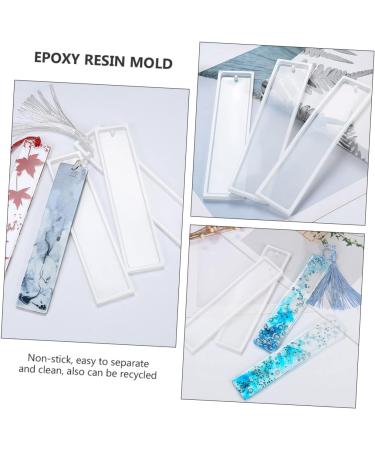 Operitacx 15pcs Silicone Mold Epoxy Resin Diy Crystal Epoxy Mold Soap Molds Blank Bookmark Mould Books Simple - Buy Online on SooperMarket.com
