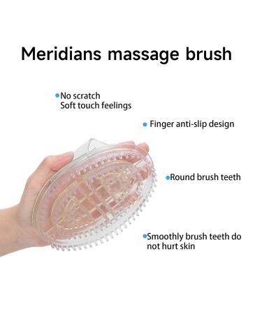 2 Pcs Meridians Massage Brush Anti Cellulite Massager | Slimming & Cellulite Remover | Portable Body Massage Tool - Buy Online on SooperMarket.com