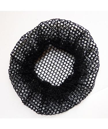 BEALIFE Elegant And Professional Snood Net Bow Hair Net For Stylish Hairdos Professional Hair Plate Mesh Pocket Cloth Good Gifts Two Bows-wine red - Buy Online on SooperMarket.com