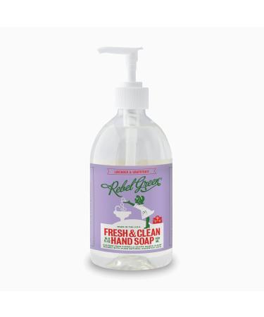 Rebel Green Natural Hand Soap - Lavender & Grapefruit Scent - 16.9 oz Pump Bottles 4 Pack - Buy Online on SooperMarket.com