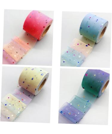Hemoton 2pcs Lace Fabric Lace Trim Tulle Ribbon Sheer Ribbon Tutu Ribbon Gauze Ribbon Skirt Spool Purplex2pcs 6x6x6cmx2pcs - Buy Online on SooperMarket.com