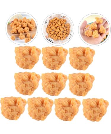 Vaguelly 20 Pcs Simulation Popcorn Chicken Fake Chicken Simulated Roasted Chicken Nuggets Chicken Nuggets Fake Desk Top Decor Realistic Meat Model Toys for Child Pvc Food Chicken Wings 3X2.5X2CMx2pcs 1 - Buy Online on SooperMarket.com