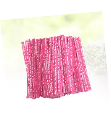IMIKEYA 3000 Pcs Ties for Party Bags Paper Ties Zip Cable Ties Parties Decorative Ties Chocolate Bags Ties Treat Bag Ties Bendable Ties Hat Shaper Insert Zip-Ties Candy Lollipop Ribbon Rosyx3pcs 9X0.4cmx3pcs - Buy Online on SooperMarket.com