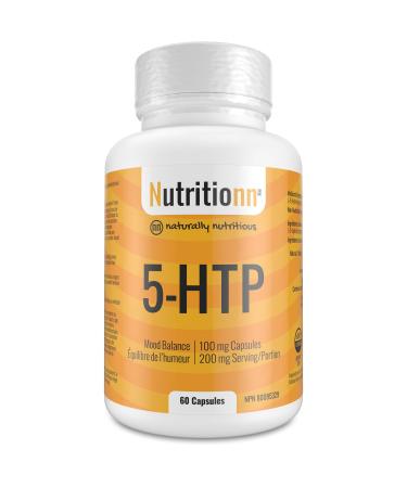 5-HTP by Nutritionn - Promotes Healthy Mood Balance - 200 mg Serving 100 mg Capsules - Premium Natural Supplement