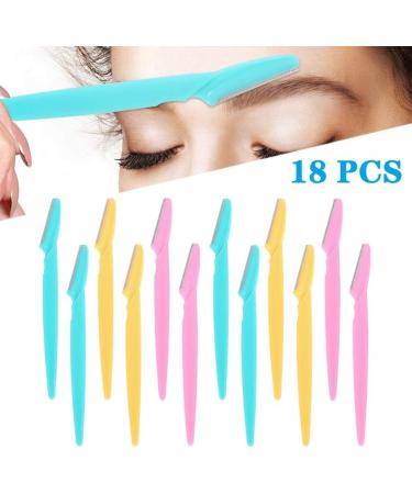 18 Pack Eyebrow Razors & Trimmers - Portable Facial Hair Remover for Men & Women - Precision Cover Gray - Buy Online on SooperMarket.com