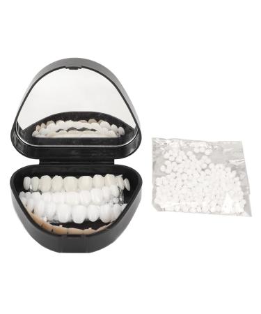 Tooth repair kit tooth-solid gel replacement set for temporary teeth Moldaler Thermo-fitting beads & 4-colored dental replacement adhesive fake teeth for Halloween-party make-up
