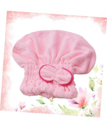 HAPINARY Elastic Shower Quick Dry Head Turbans Shower Cap for Microfiber Washcloth Turbans for Women Hair Ties Shower Head Towel Microfiber Hair Drying Cap Pink Women's Cute Hijab Pink medium - Buy Online on SooperMarket.com