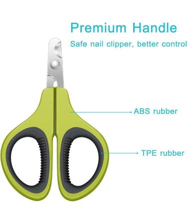 Alinana Cat Nail Clippers - Cat Nail mit Sharp Stainless Steel Blades Non-Slip Handle Professional Cat Claw Clipper for Small Pet Kitten and Rabbit Straight Blade - Buy Online on SooperMarket.com