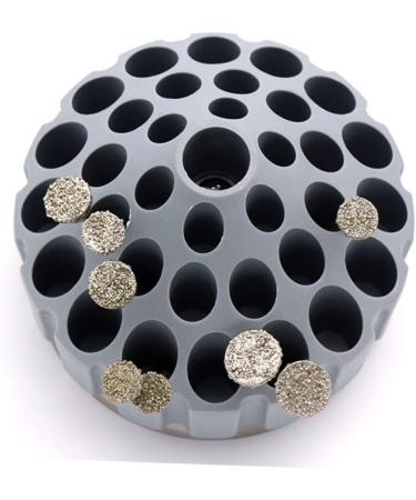 Healeved 1pc Grinding Head Storage Box Rotary Tool Nail Implements Nail File Bits Manicure Tools Holder Acrylic Display Risers Nails Nail Drill Organizer Holder Pe Base Cellular To Rotate - Buy Online on SooperMarket.com