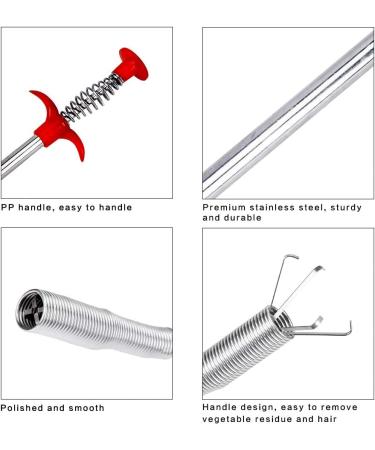 Durable Bendable Drain Auger - Multifunctional Sewer Hair Cleaning Tool & Pipe Dredging Clog Remover for International Shipping - Buy Online on SooperMarket.com