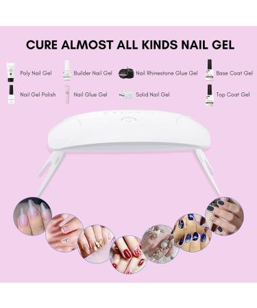 Makartt 8W LED Mini Nail Lamp | UV Nail Dryer with Timer and USB | Gel Nail Polish Light for Travel | White - Buy Online on SooperMarket.com