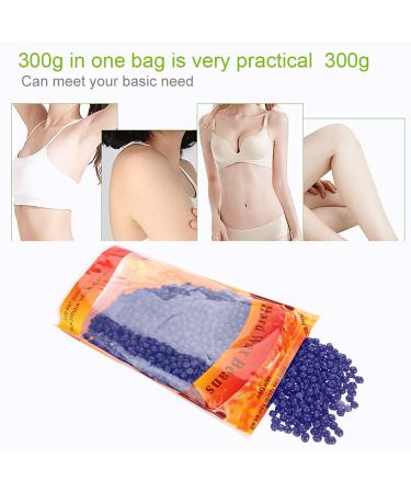 Depilatory Harsh Wax Beans for Arm & Body Hair Removal - Lavender 300g Pack for Men & Women - Buy Online on SooperMarket.com