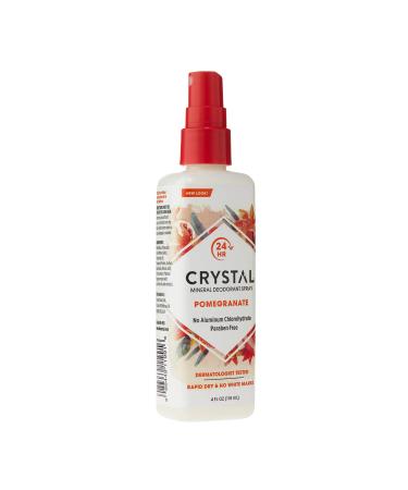 Crystal Mineral Deodorant Spray Pomegranate 4.0 oz - Pack of 2 | 3.99 Fl Oz per Bottle - Buy Online on SooperMarket.com