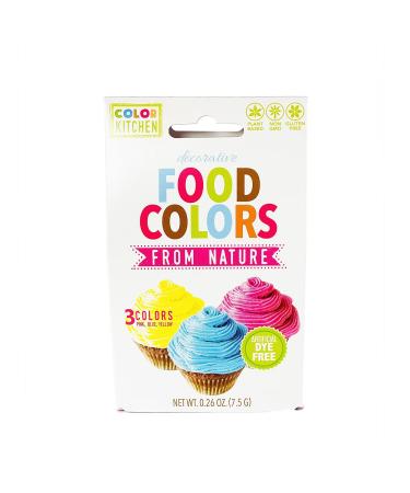 ColorKitchen Decorative Food Colors From Nature 3 Color Packets 0.24 oz (6.9 g)