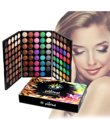 120 Colors Glitter Eyeshadow Palette - Long Lasting Waterproof & Highly Pigmented - All-in-One Makeup Kit & Holiday Gift Set for Women & Girls - Buy Online on SooperMarket.com