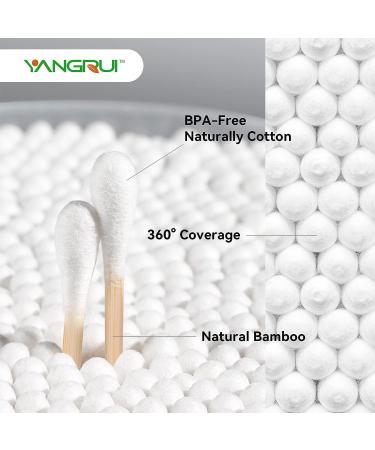 YANGRUI Cotton Swab 510 Count Bamboo Stick BPA Free Eco-friendly Cotton Buds - Pack of 1 - Buy Online on SooperMarket.com