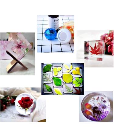 Sculpting Kit: 20Pcs Resin Molds for DIY Art - Sphere, Cube, Pyramid, Square, Round Shapes for Ashtrays, Coasters, Candles - Bonus Sequins & Tools - White - Buy Online on SooperMarket.com