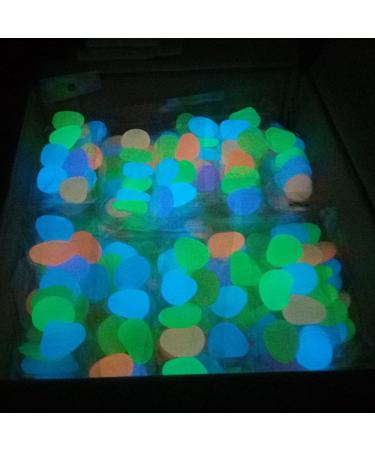 Pebbles 50/100/300pcs Glow in the Dark Garden Pebbles for Walkways Garden Decoration Glow Pebbles Plants Aquarium Luminous Stones Decorative Pebbles (Color : Blue Size : 50 PCS) 50 PCS Blue - Buy Online on SooperMarket.com
