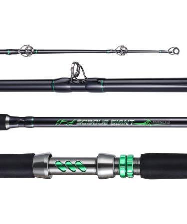 Soougayilang 2.18m Wels Fishing Rod - Durable Carbon Fiber Boat Rod for Sea Fishing | Lightweight & Robust Carp Fishing Gear - Buy Online on SooperMarket.com