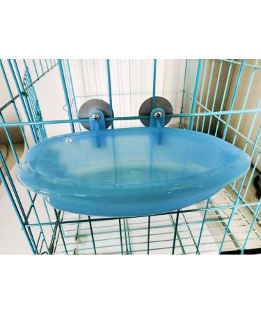 Hypeety Portable Bird Bath with Mirror - Blue Bird Bathtub for Pet Parrots - Buy Online on SooperMarket.com
