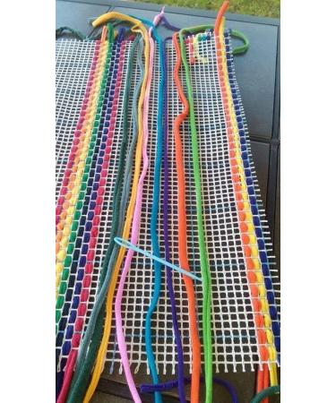 Zweigart Locker Hook/Latch Hook Rug Canvas, 3.75 Mesh, 36''x60'', Blue Grid Multicolor - 1136/146B - Buy Online on SooperMarket.com