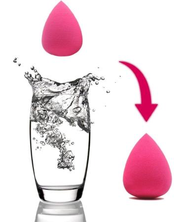 U-K Makeup Sponges Beauty Foundation Blending Sponge Drop Makeup Blender Cosmetics Sponge Makeup Applicator Face Sponge Rose Red 1 Pcs - Buy Online on SooperMarket.com