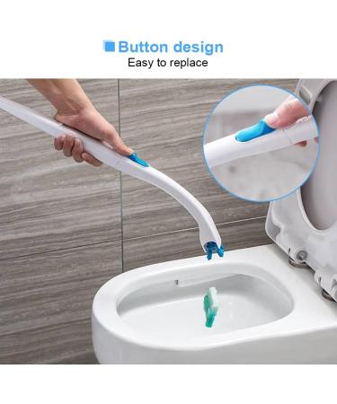 Disposable Toilet Bowl Brush Toilet Cleaning System Toilet Cleaning System Starter Kit Replaceable Concentrated Detergent Head Bathroom Disinfecting Toiletwand - Buy Online on SooperMarket.com