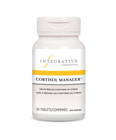 Cortisol Manager - Integrative Therapeutics - Sleep Support Supplement* with Ashwagandha Magnolia and L-Theanine - Traditional Ayurvedic Sleed Aid - Vegan - 90 Tablets
