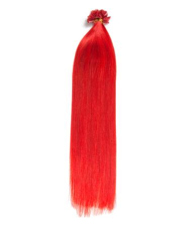 Buy 100% Remy Red Bonding Hair Extensions - 150 Strands 45cm U-Tip Keratin Bonds - Premium Quality Hair - Fast International Shipping - Buy Online on SooperMarket.com