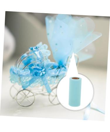 STOBOK 1 roll Supply Decorative Home Party Ribbon Wrapping Skirt Tulle Decor of Wedding Polyester DIY 2200X15cm White - Buy Online on SooperMarket.com