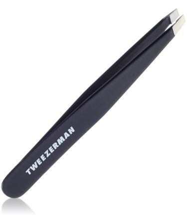 Tweezerman Stainless Steel Slant Tweezer  Black