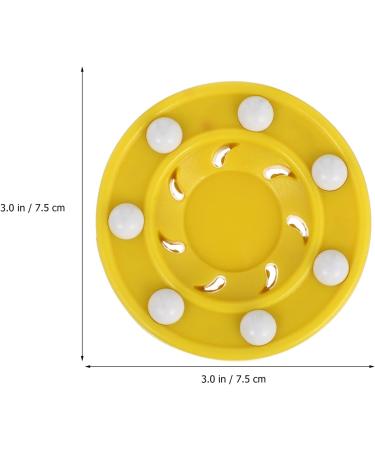 ABOOFAN Yellow Roller Hockey Puck - Inline & Street Hockey Training Equipment - International Shipping Available - Buy Online on SooperMarket.com