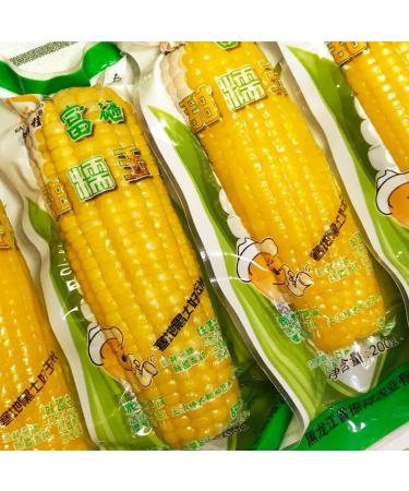 Delicious yellow glutinous corn stick sweet corn fresh corn vegetable snacks nutritious breakfast Coarse grains cereal Dim sum dessert sweets Chinese snack gift pack convenience food (8 bags)