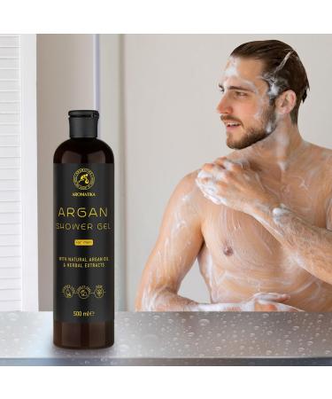 Argan Shower Gel for Men 500 ml - Shower Gel with Argan Oil and Herbal Extracts - Body Care - Cleansing and Care - Fresh Fragrance - Masculine Aroma - Body Wash for Him - Shower Gel - Buy Online on SooperMarket.com