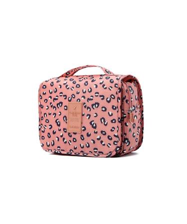 Sechunk Waterproof Travel Toiletry Bags Hanging Multi-function Cosmetic Bag Makeup Bag for Women blackLeopard