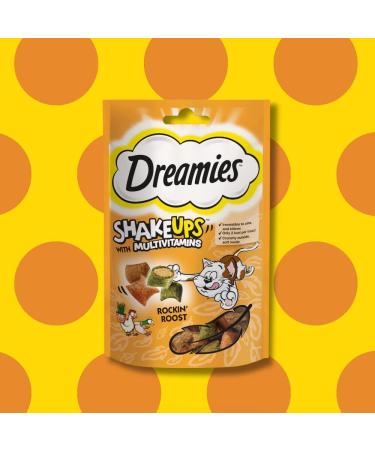 DREAMIES Shakeups Rockin Roost Cat Treats 8 x 55g - Irresistible Cat Snacks for Playful Pets - Buy Online on SooperMarket.com