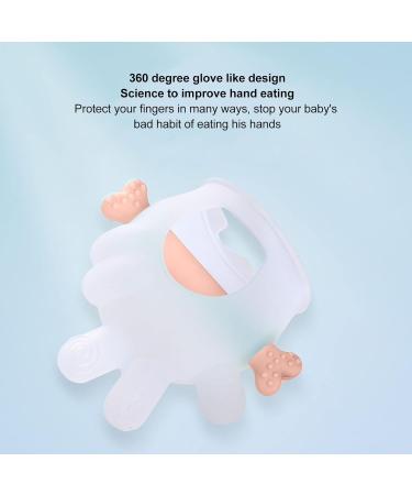 Suckable Silicone Teething Toy for Infants - Transparent Pink Washable Soothing Relief for Toddlers - Buy Online on SooperMarket.com