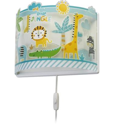 Dalber children wall lamp children's lamp wall lamp children's room animals jungle my little youngle lion elephants giraffen crocodile 76118 E27