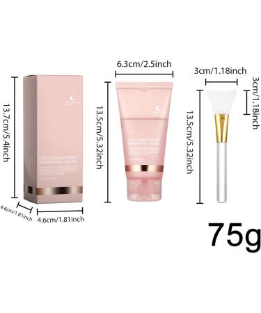Collagens Overnight Wrapping Peel Off Facial Maskk | Collagens Night Wrapping Maskk Collagens Overnight Wrapping Peel Off Facial Maskk Elasticity & Hydration Care Reduces Sagging & Dullnes - Buy Online on SooperMarket.com