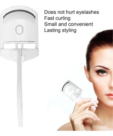 Heated Eyelash Curler 24 Hours Long Lasting Rechargeable Electric Eyelash Curler Curved Design Small and Portable for Travel - Buy Online on SooperMarket.com