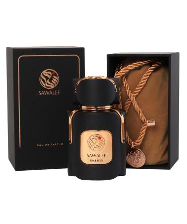Massive - Woody and Spicy Scent Notes - Long Lasting and Addictive Masculine Fragrance - A Seductive Signature Aroma - The Luxurious Scent Of Arabia - 2.7 oz EDP Spray - Buy Online on SooperMarket.com