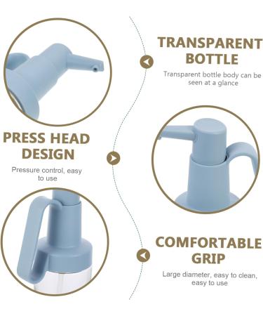 Ciieeo 4pcs Castor Silicone Container Oil Dispenser Bottle Kitchen Oil Bottle Glass Oil Storage Bottle Food Containers Olive Oil Dispenser Soda Glass Kitchen Supplies Multifunction 10.8X7.8X26.9CMx4pcs Bluex4pcs - Buy Online on SooperMarket.com