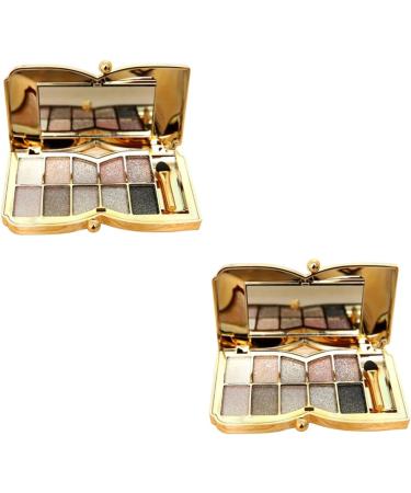 Angoily 2pcs Colorful # With Glitter Flash Brush Colors & Makeup Eyeshadow Shadow Mirror Eye - Buy Online on SooperMarket.com