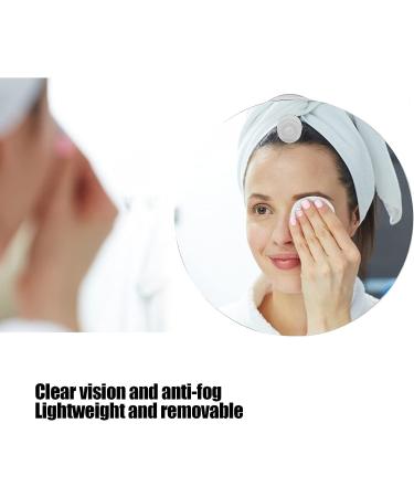 Fogless Round Shower Mirror - Shatterproof & Portable Bathroom Shaving Mirror - Buy Online on SooperMarket.com