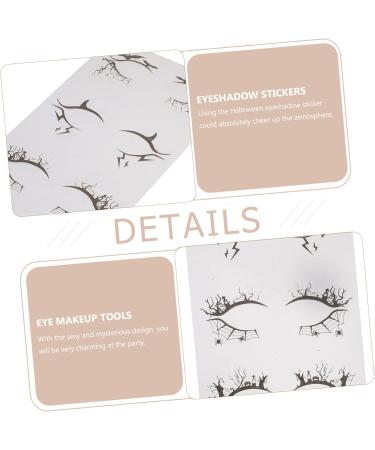 Gogogmee 4 Pairs Halloween Eyeliner Stickers Girl Stickers Hollow-out Eyeshadow Stickers Winged Eyeliner Pvc - Buy Online on SooperMarket.com
